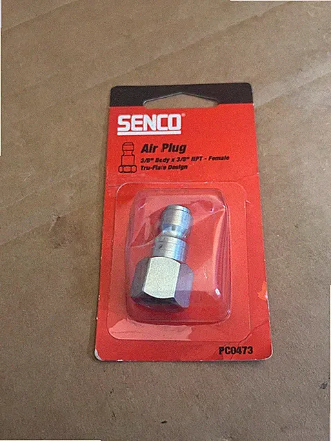 Senco Air Plug 3/8" body to 3/8" NPT Female Tru-Flare Design PC0473 741474400384
